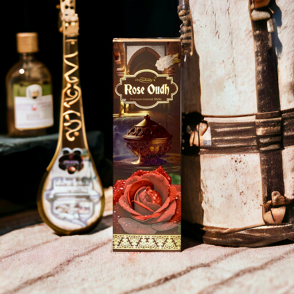 Rose Oudh Luxury incense sticks by Misbah fragrances