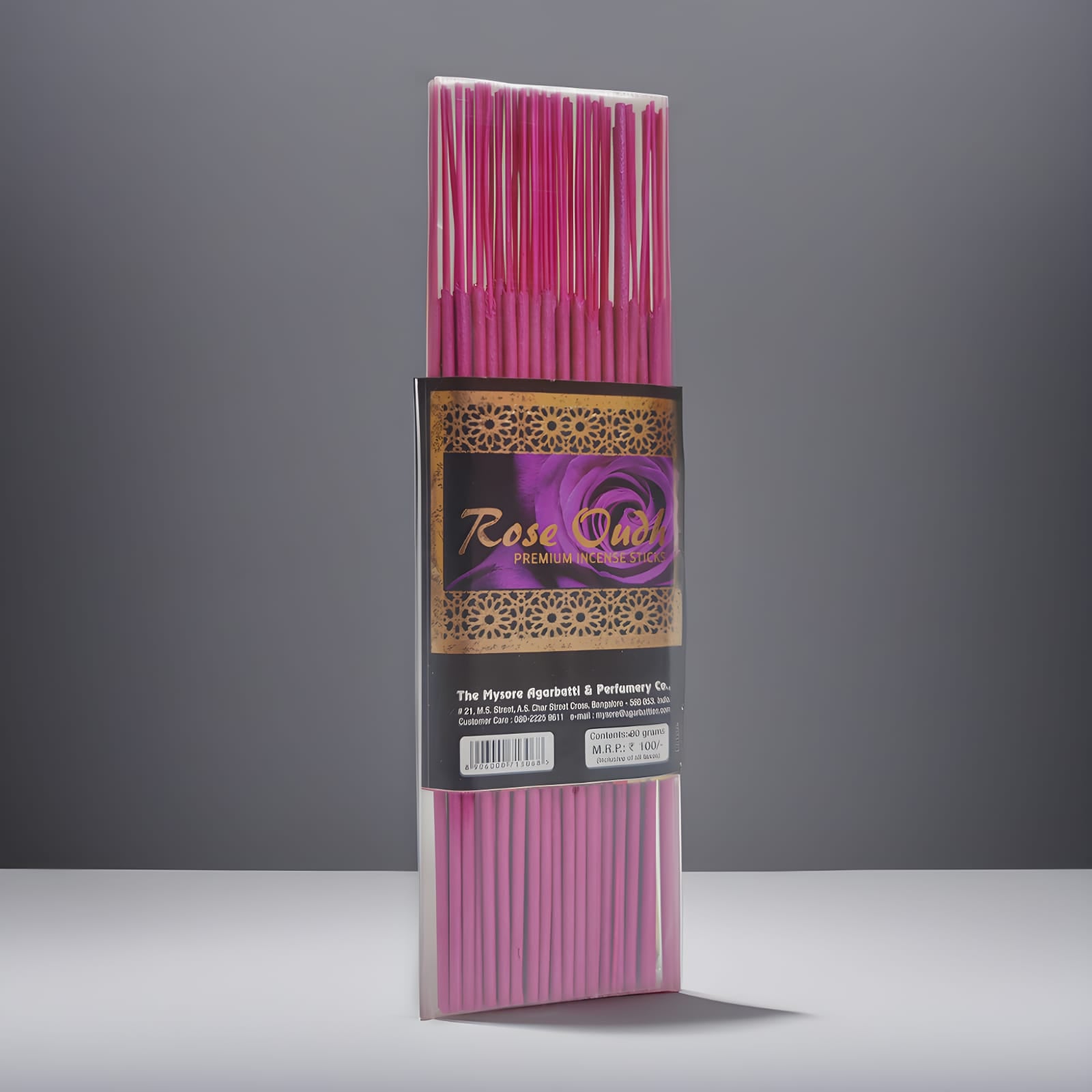 Rose Oudh Premium incense sticks by The Mysore Agarbatti & Perfumery Co