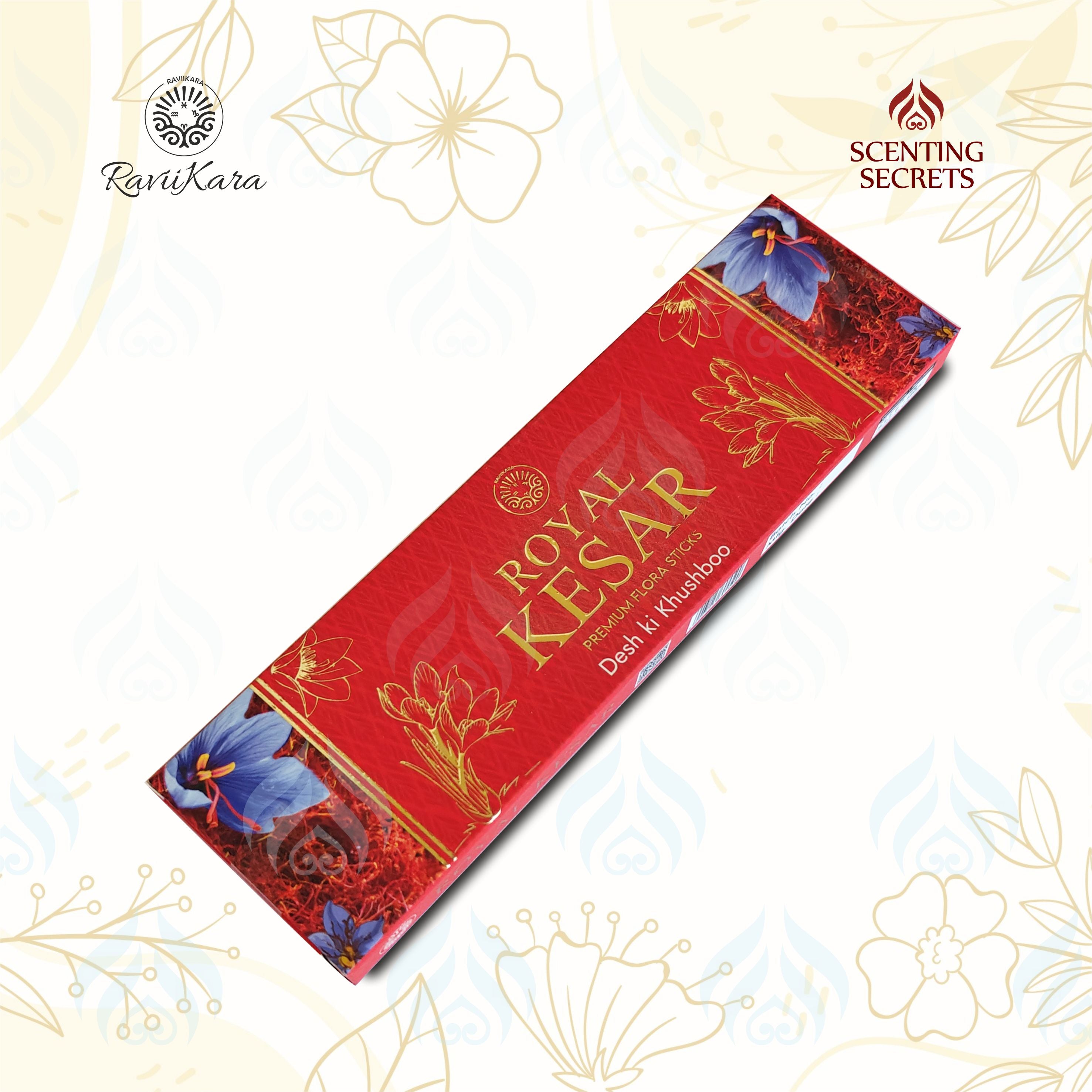 Royal Kesar Premium incense sticks by Raviikara
