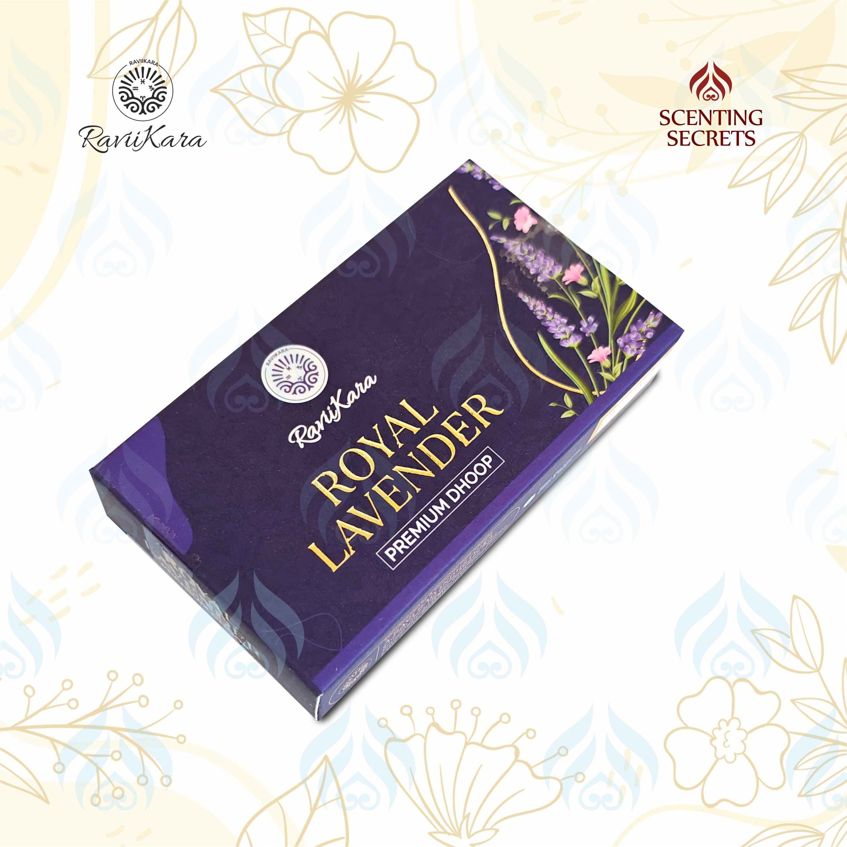 Royal Lavender Premium Wet dhoop by Raviikara