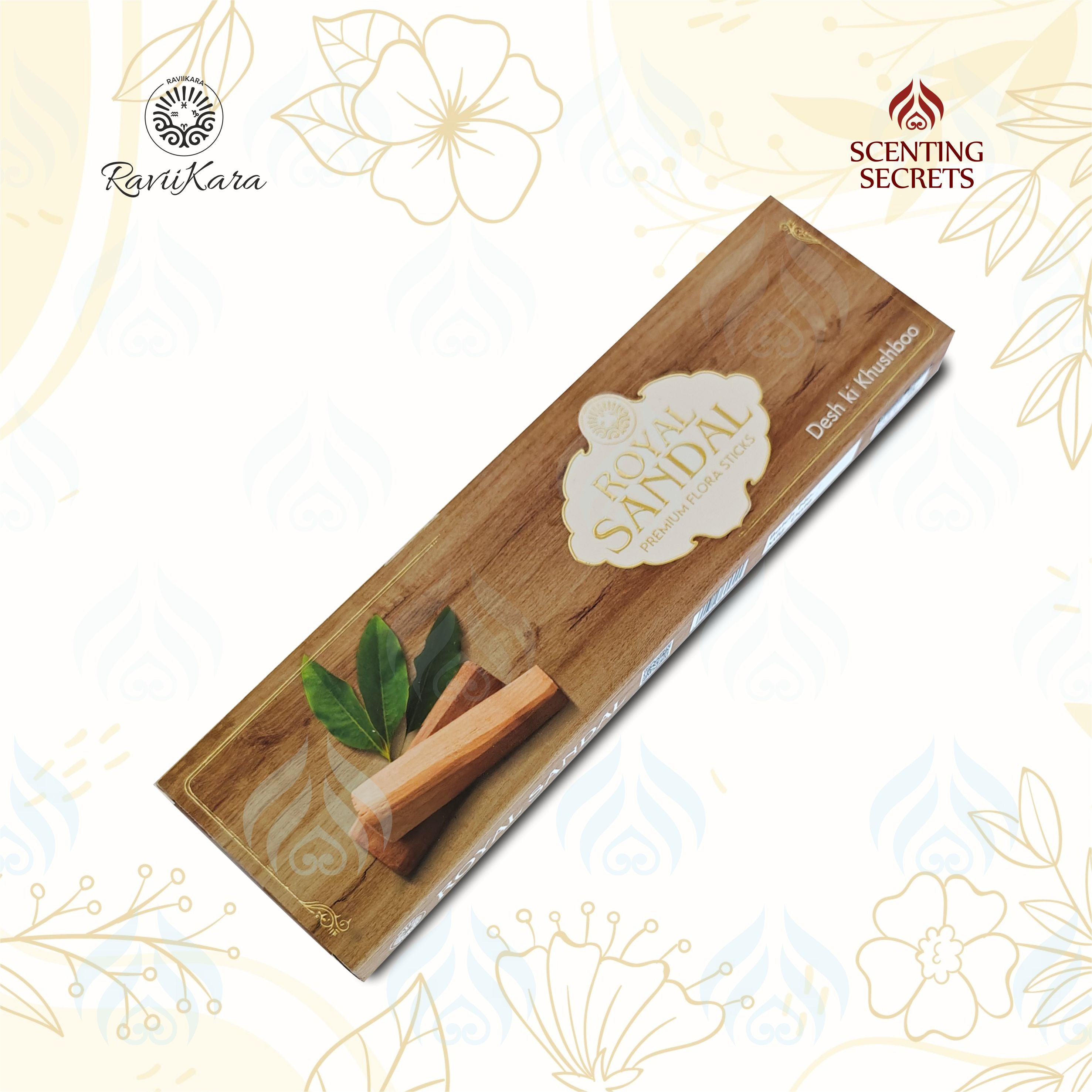 Royal Sandal Premium incense sticks by Raviikara