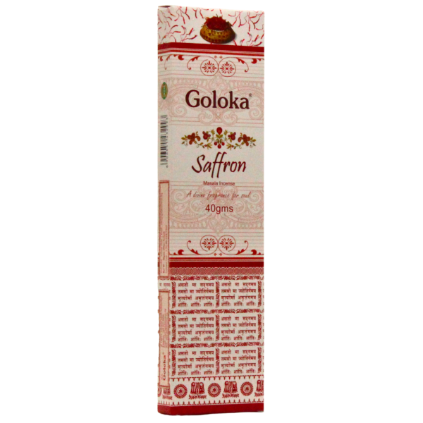Saffron Premium Incense sticks by Goloka