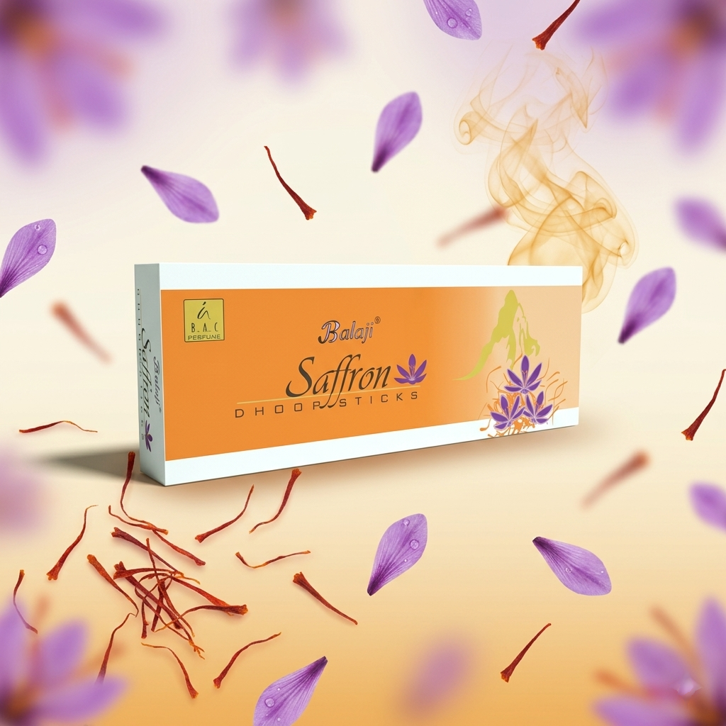 Balaji Agarbatti | Saffron | Premium dhoop sticks
