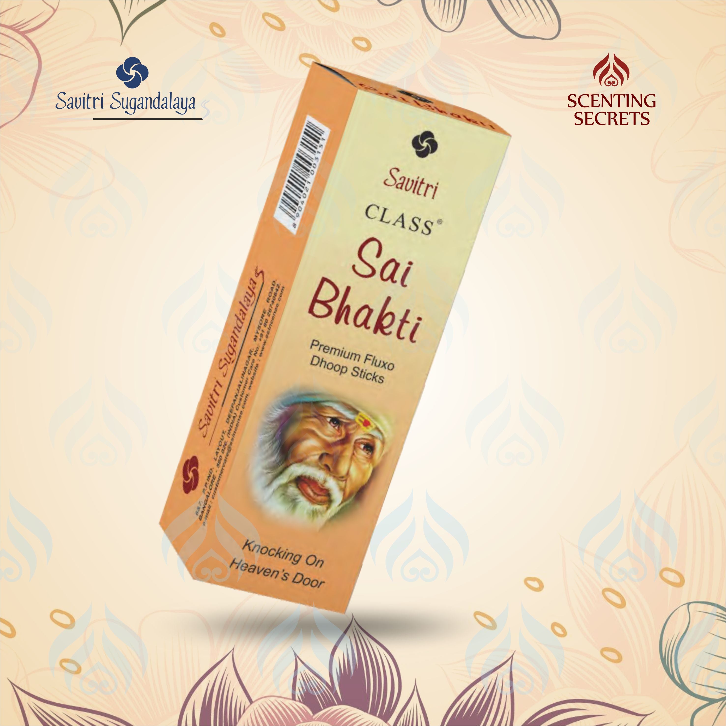 Sai Bhakti Premium Fluxo Dhoop Sticks | Class Collection | Savitri Sugandalaya
