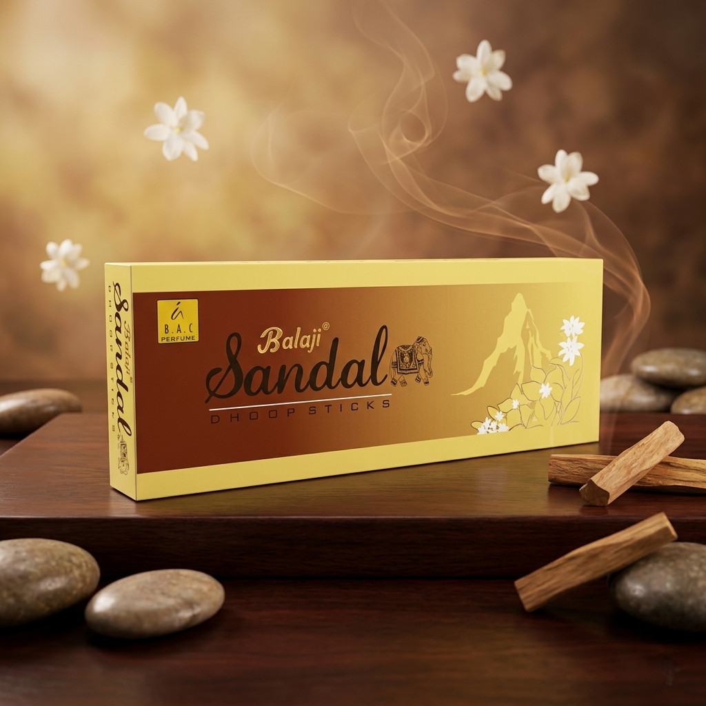 Sandal - Premium dhoop sticks by Balaji Agarbatti