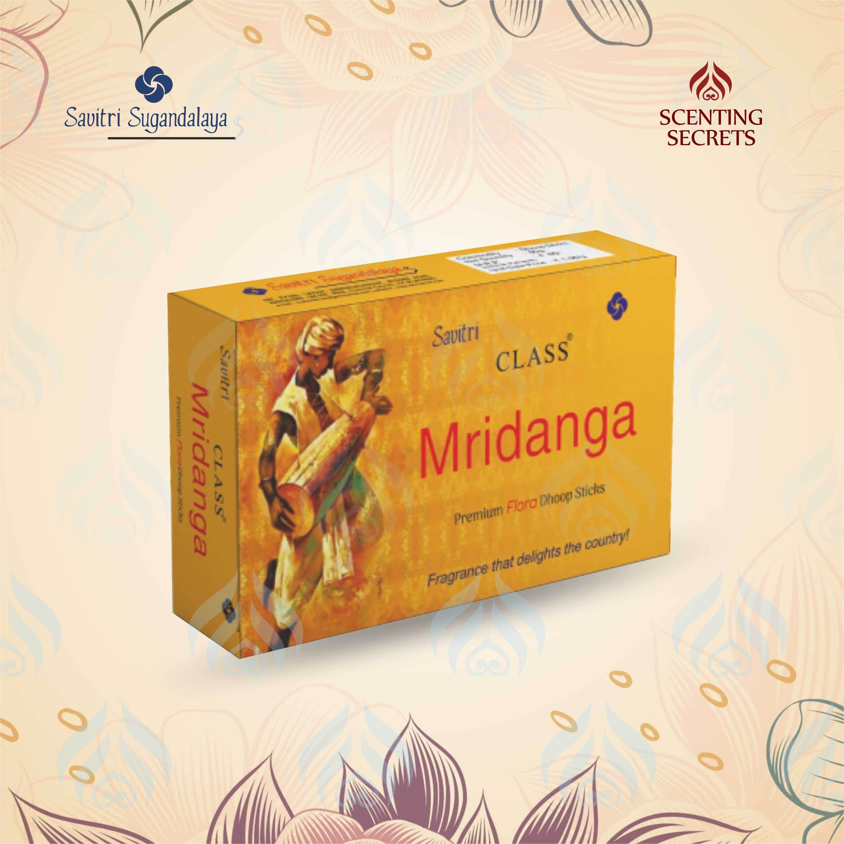 Class Mridanga Premium Flora Dhoop Sticks | Savitri Sugandalaya