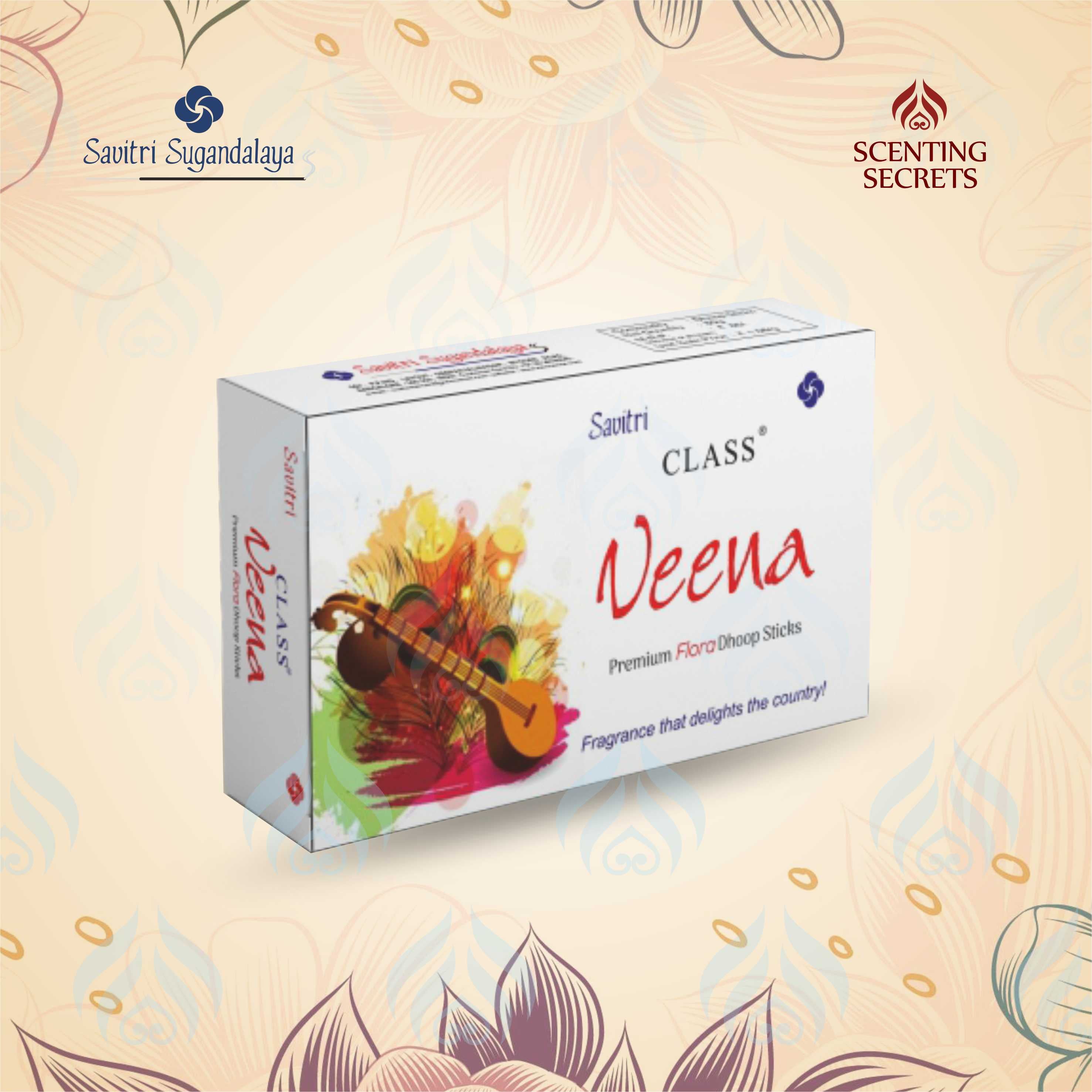 Class Veena Premium Flora Dhoop Sticks | Savitri Sugandalaya