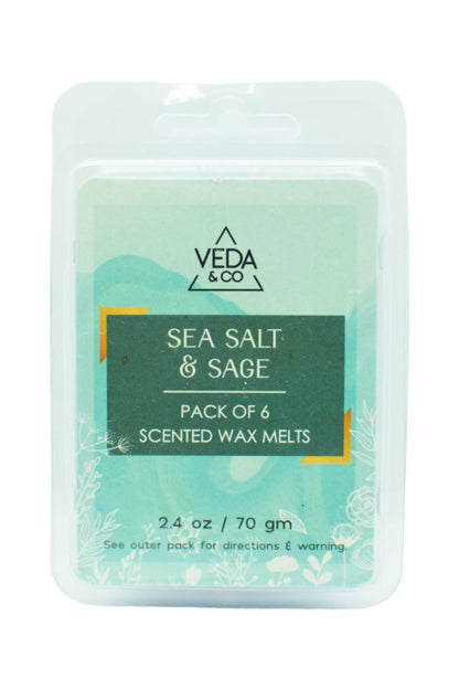 Sea Salt & Sage - Wax melts set by Veda & Co