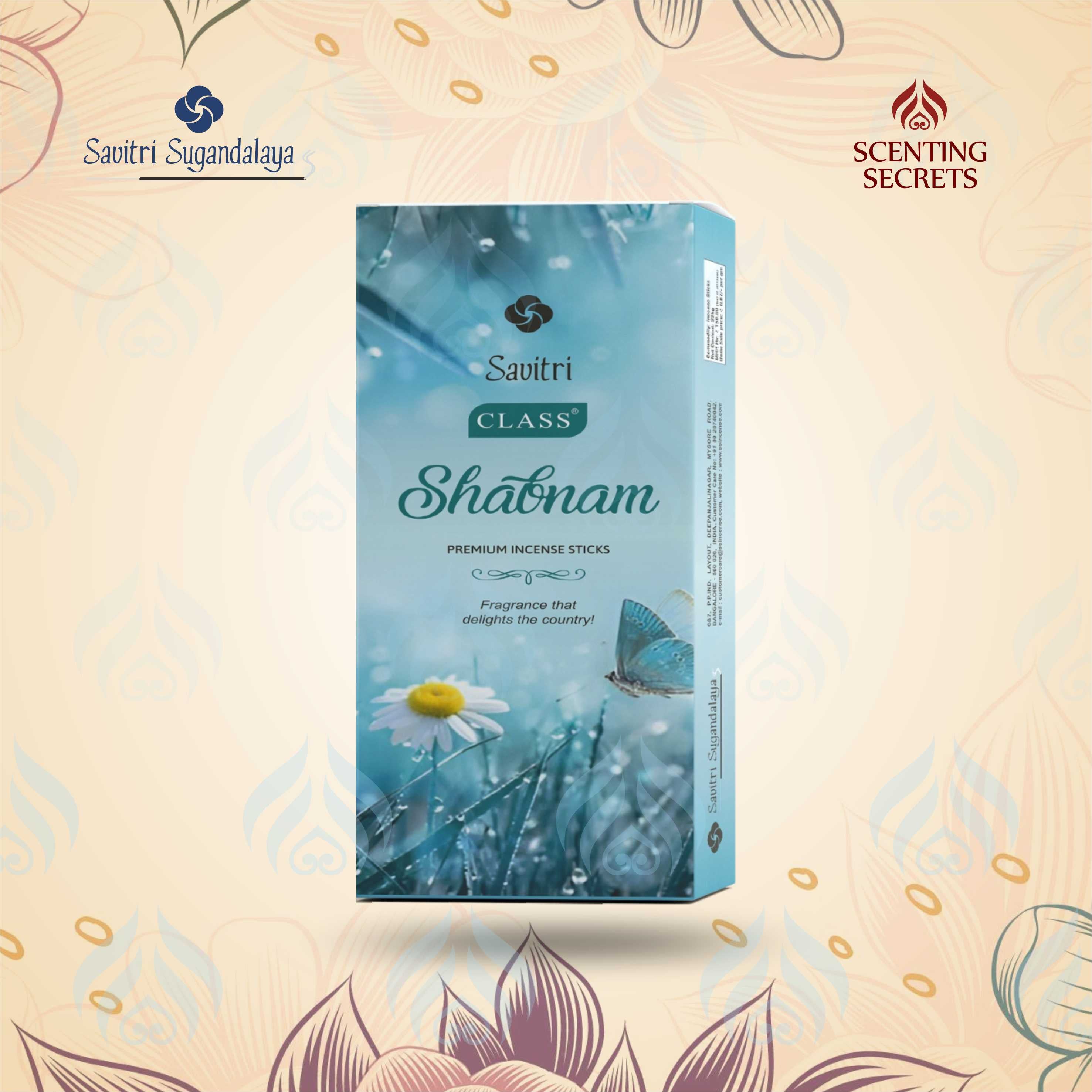 Class Shabnam Incense Sticks | Savitri Sugandalaya