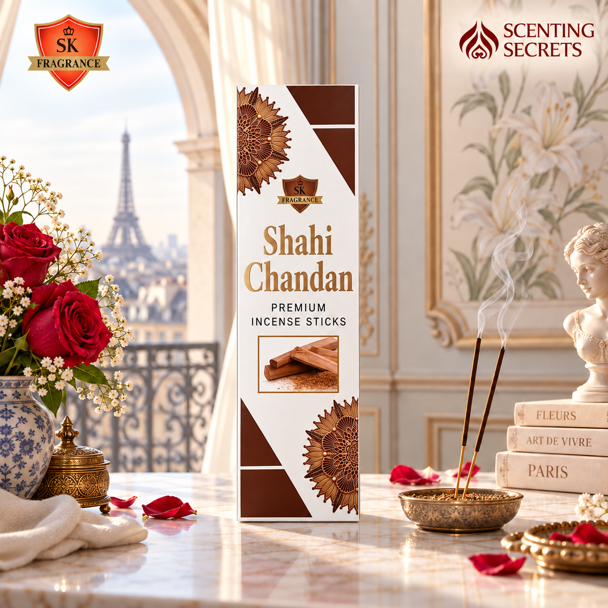 Shahi Chandan Luxury incense sticks by S K Fragrance
