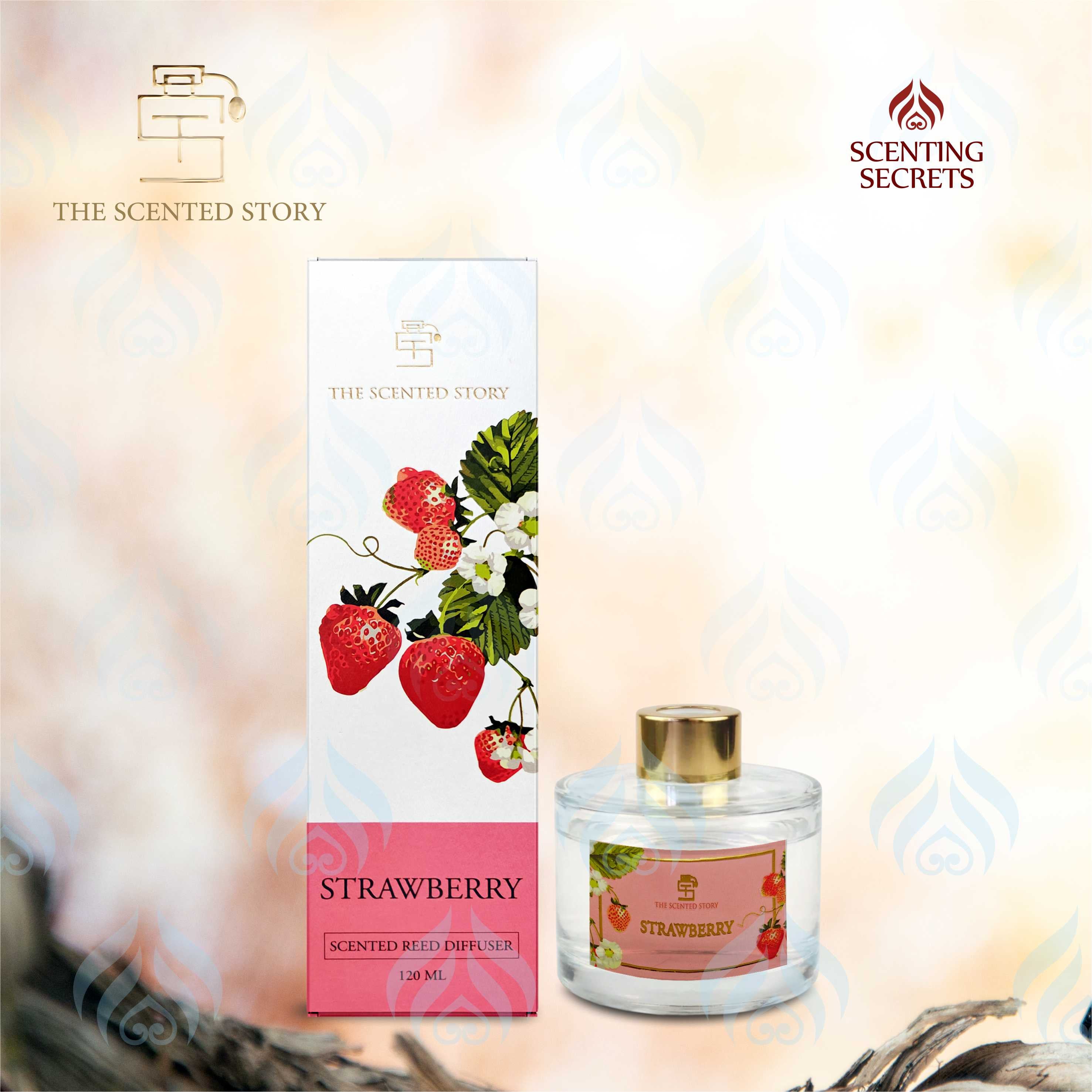 Strawberry Reed diffuser by The Scented story