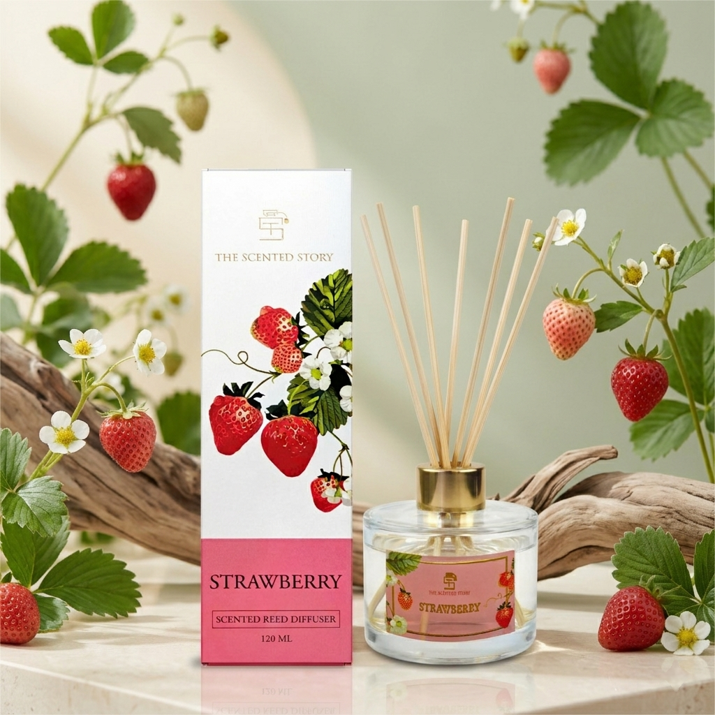 Strawberry Reed diffuser by The Scented story