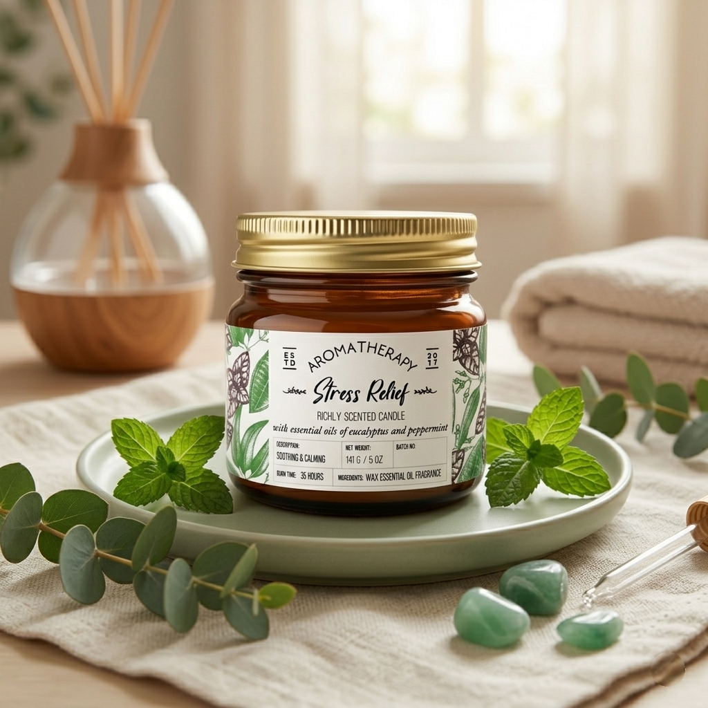 Stress relief - Aromatherapy Candle Jars from Veda & Co
