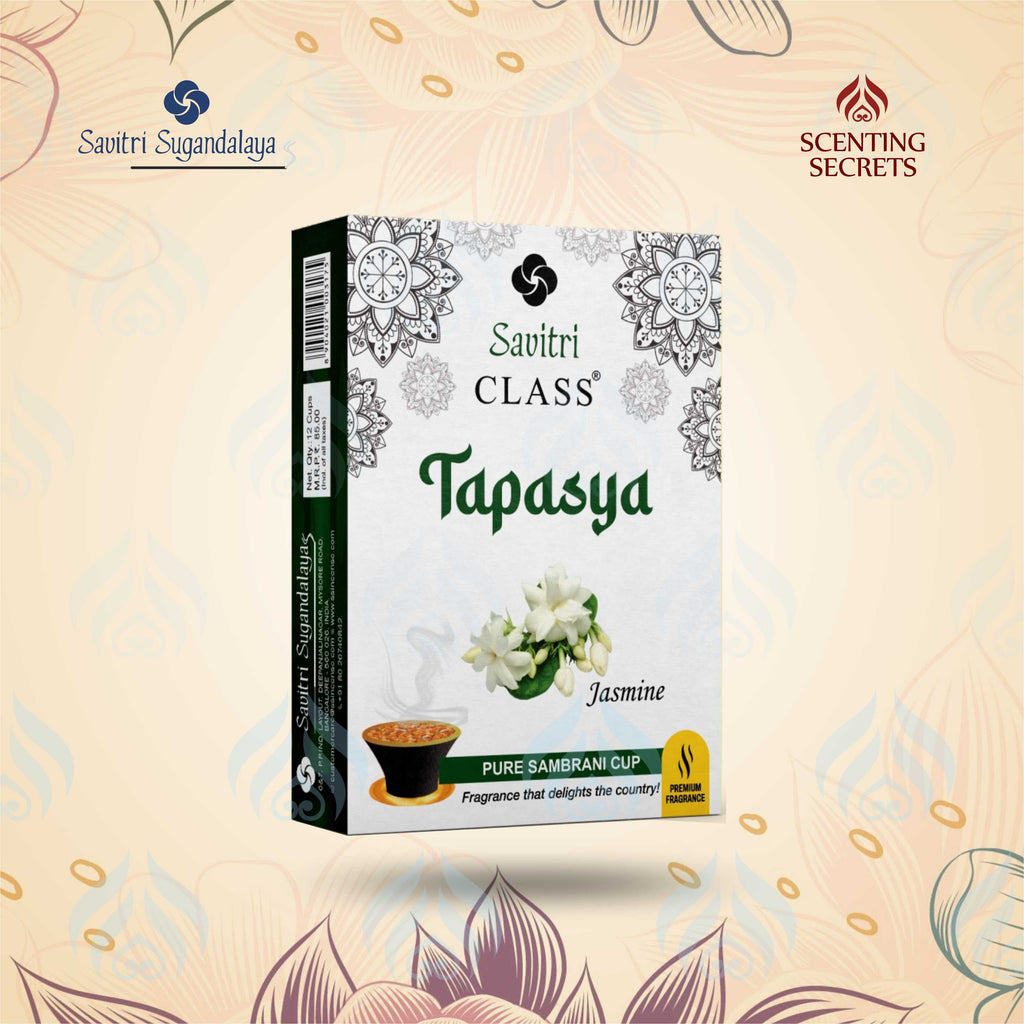 Tapasya Jasmine Pure Cup Sambrani | Class Collection | Savitri Sugandalaya