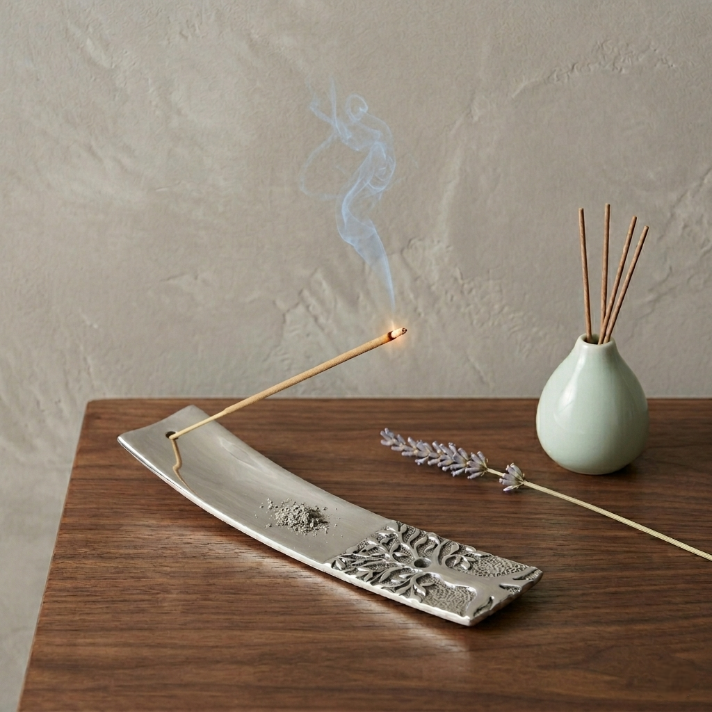 Tree of life metal incense holder