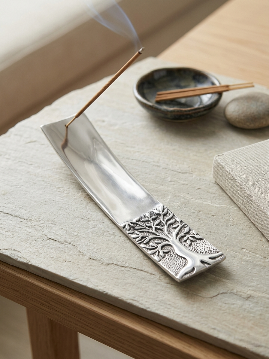 Tree of life metal incense holder