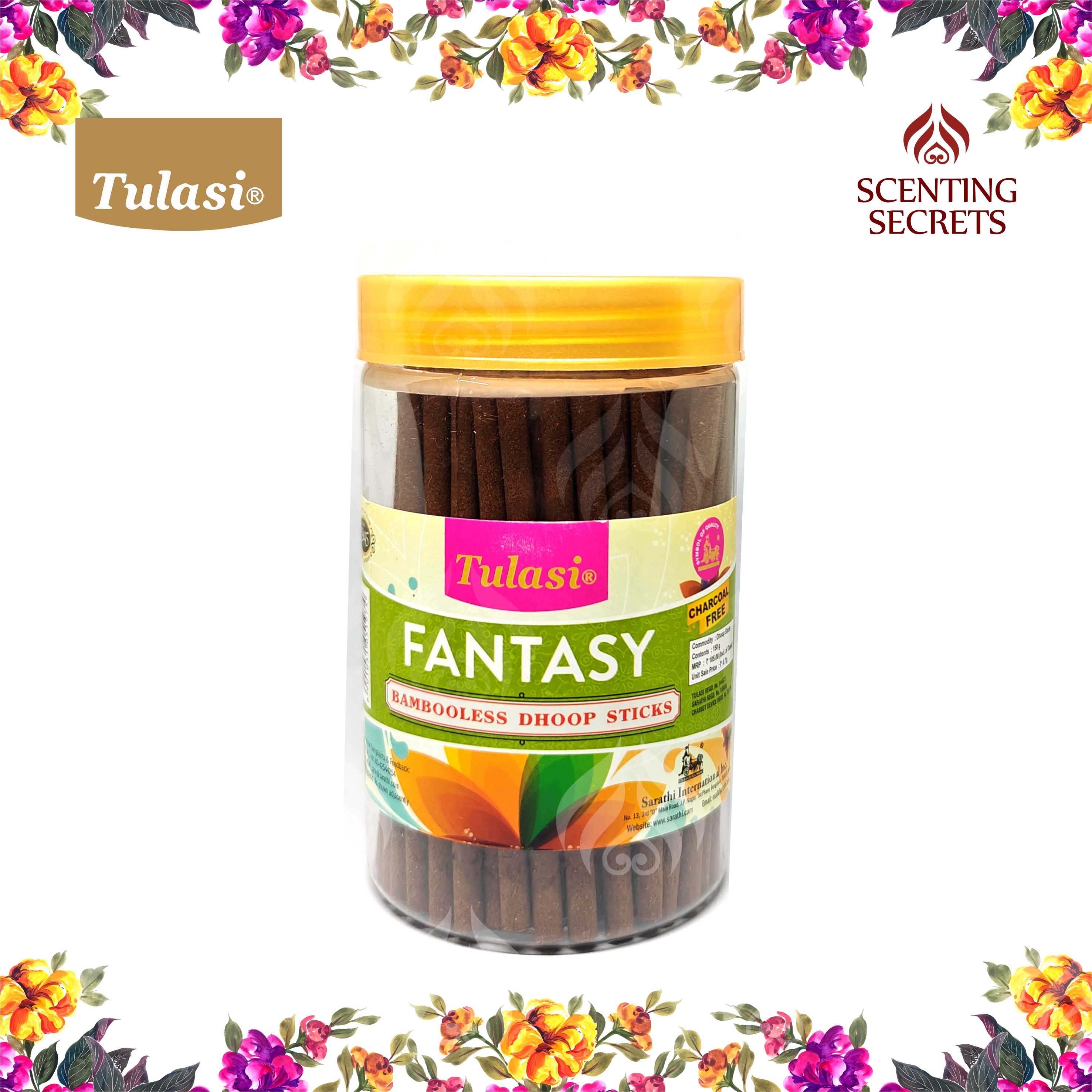 Fantasy bambooless Dhoop Sticks by Tulasi