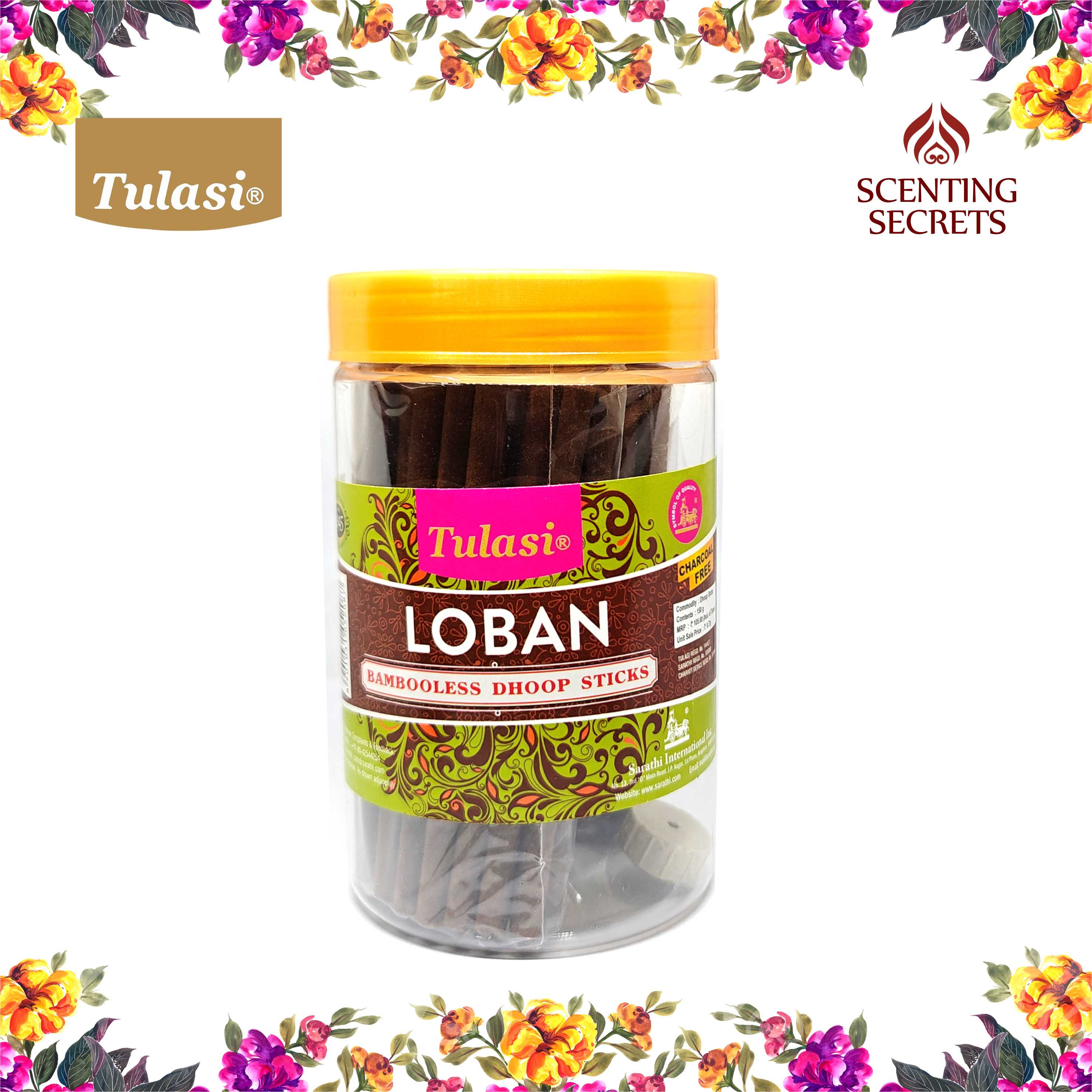 Loban bambooless Dhoop Sticks by Tulasi