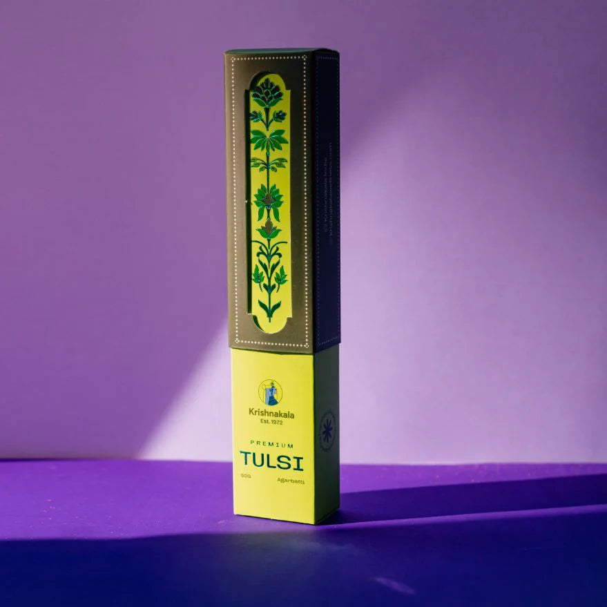 Premium Tulsi Luxury Incense sticks by KrishnaKala Wellness
