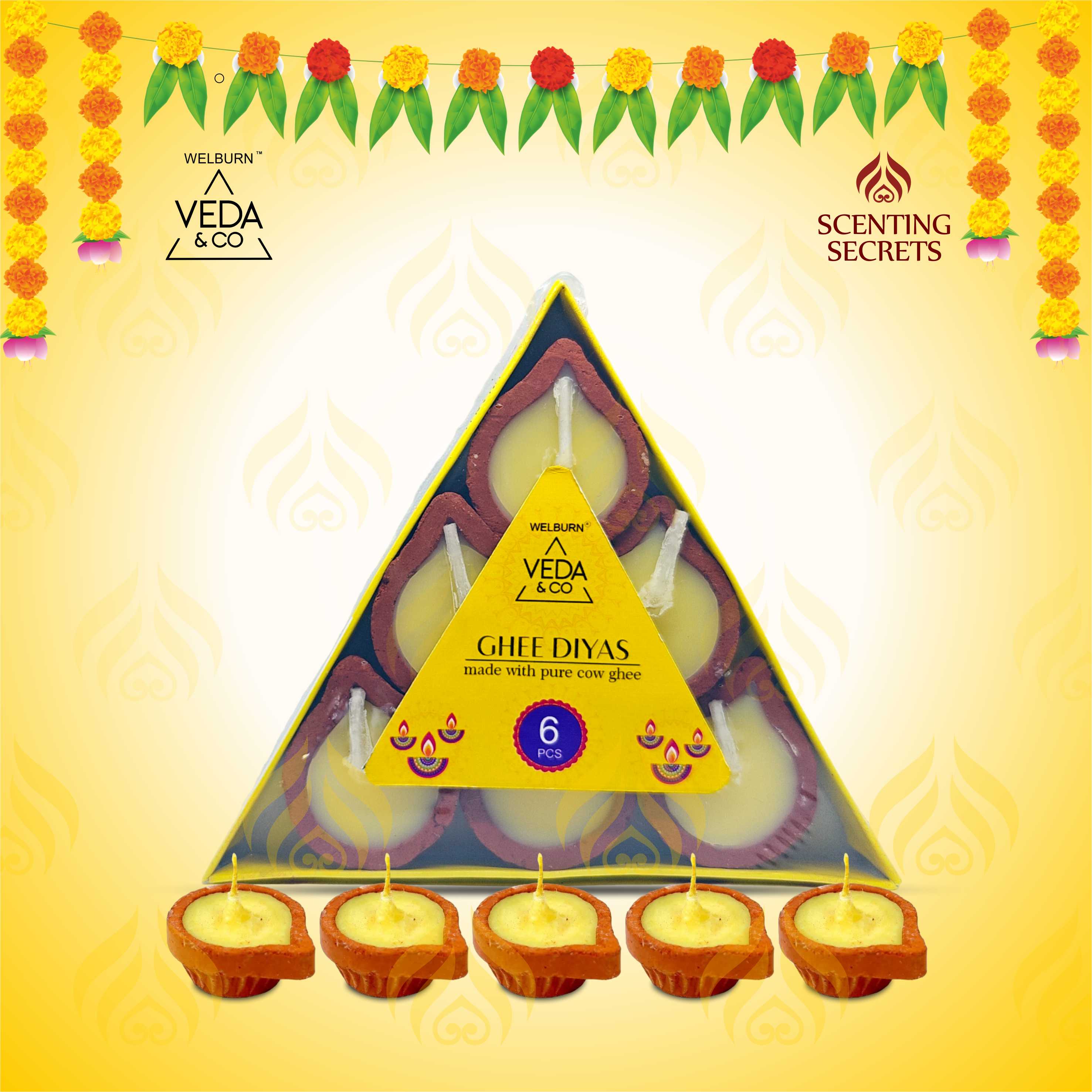 Ghee Diyas by Veda & Co