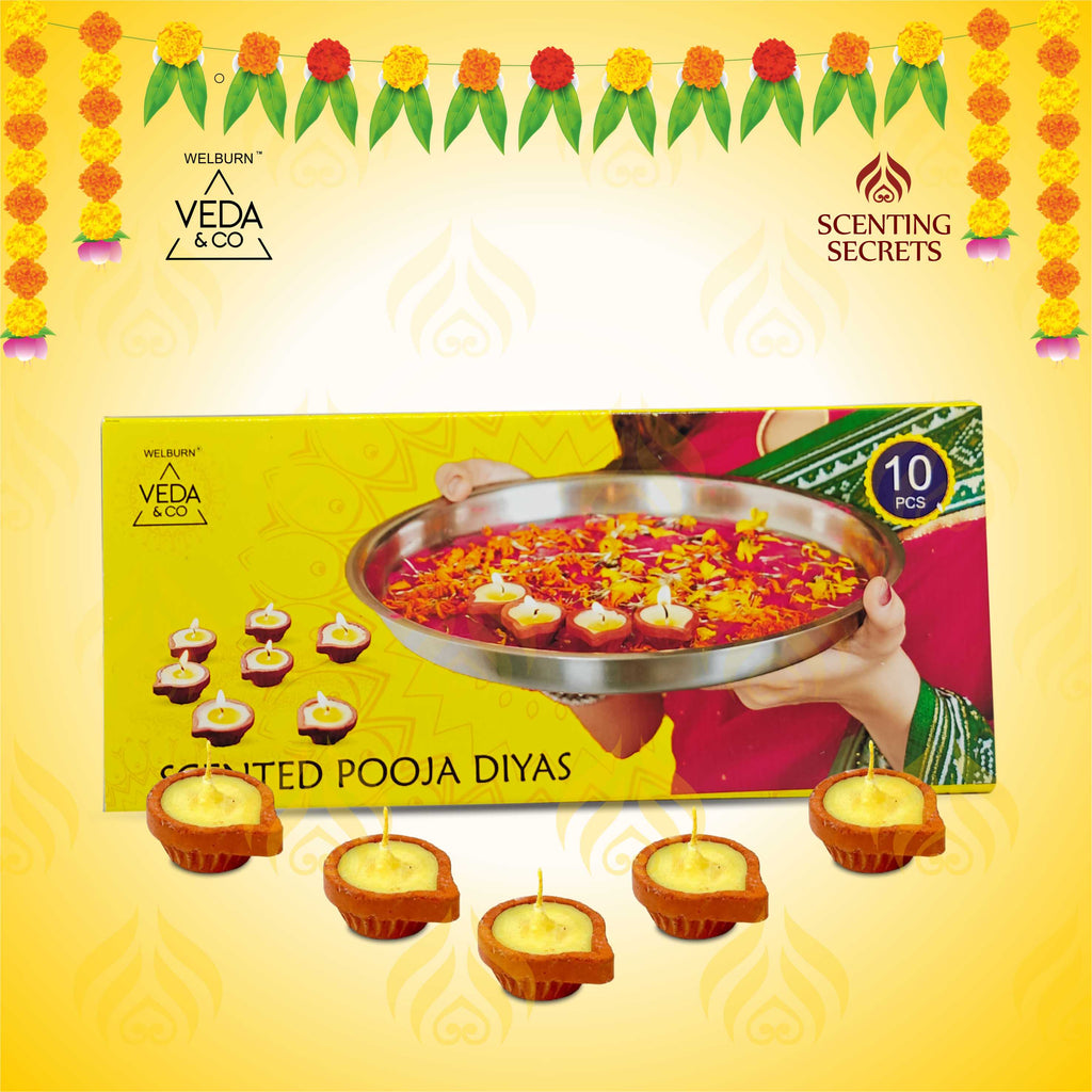 Scented Pooja Diyas by Veda & Co