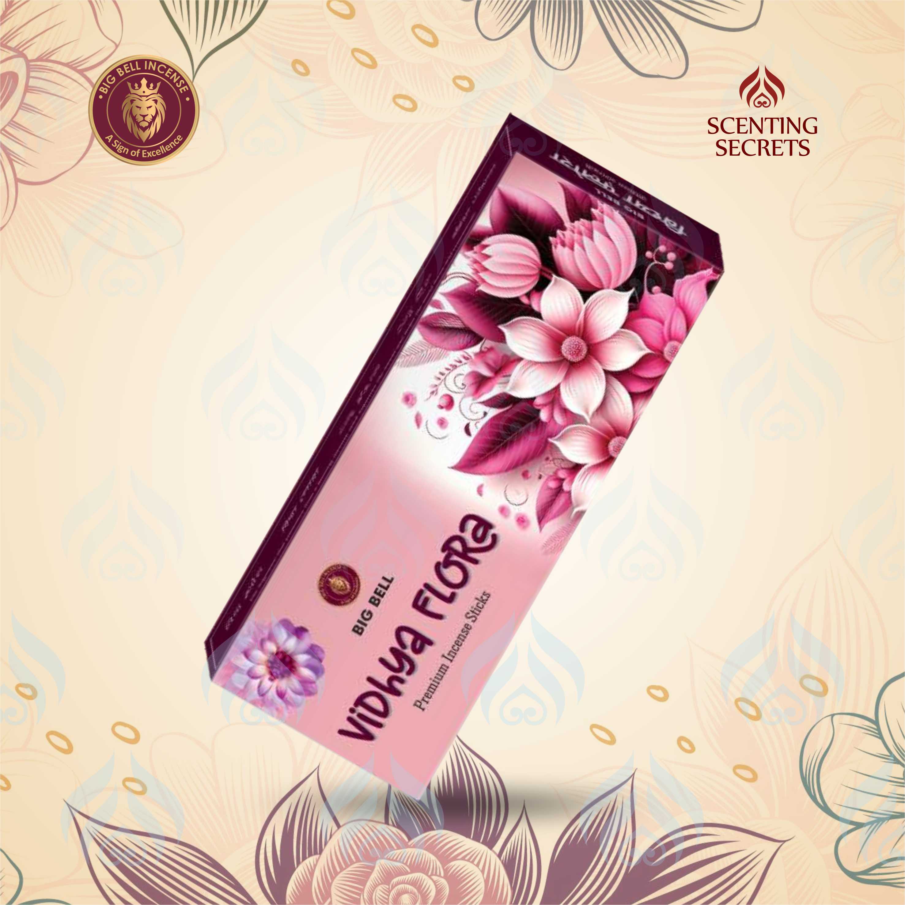 Vidhya Flora Premium Incense Sticks by Big Bell Incense
