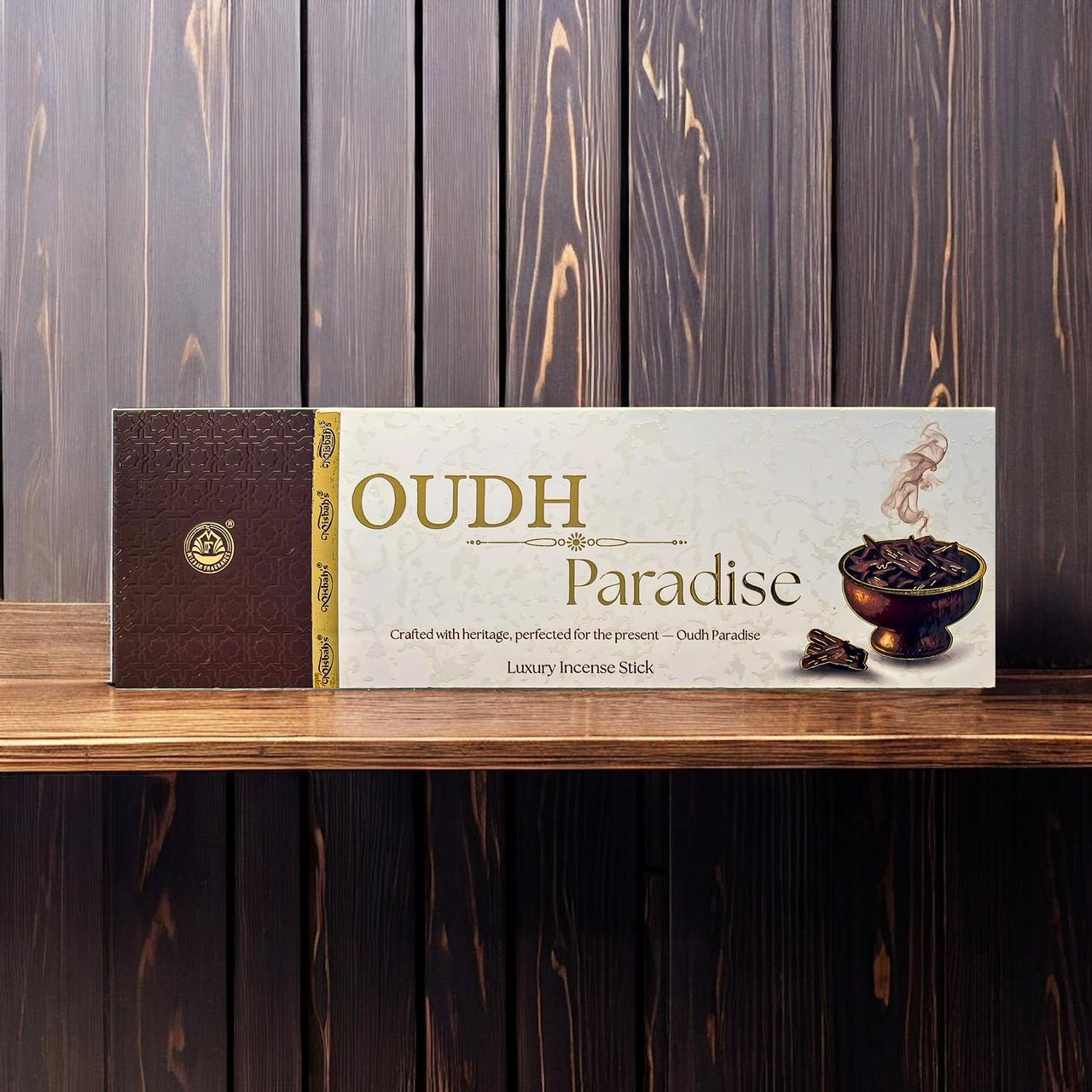 Oudh Paradise Luxury incense sticks by Misbah fragrances
