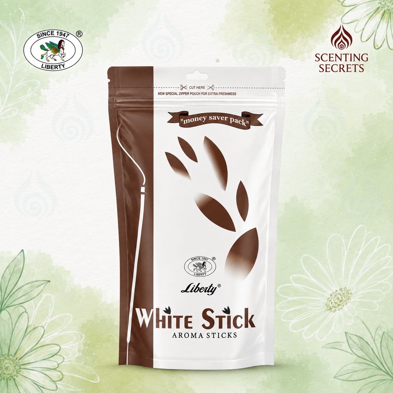 White Stick - Incense Sticks by Liberty