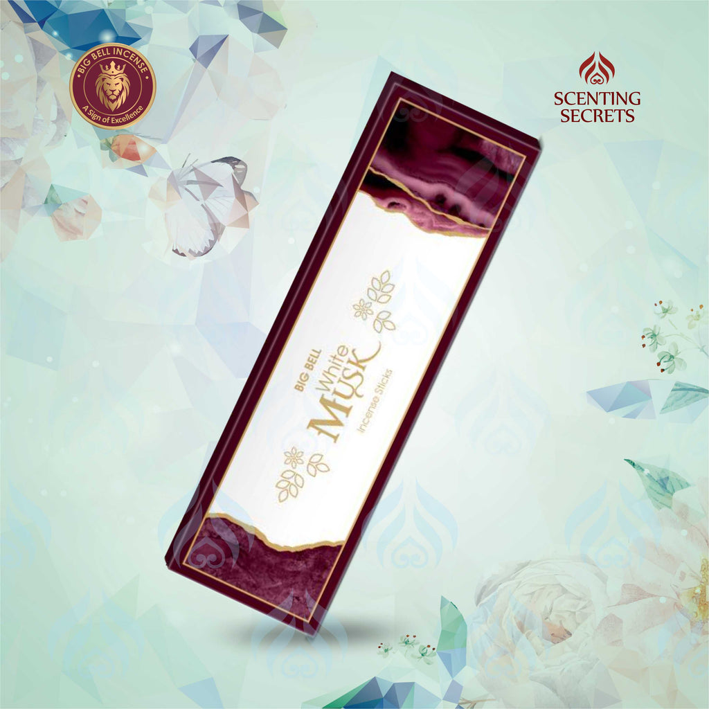 White Musk Luxury Incense Sticks by Big Bell Incense