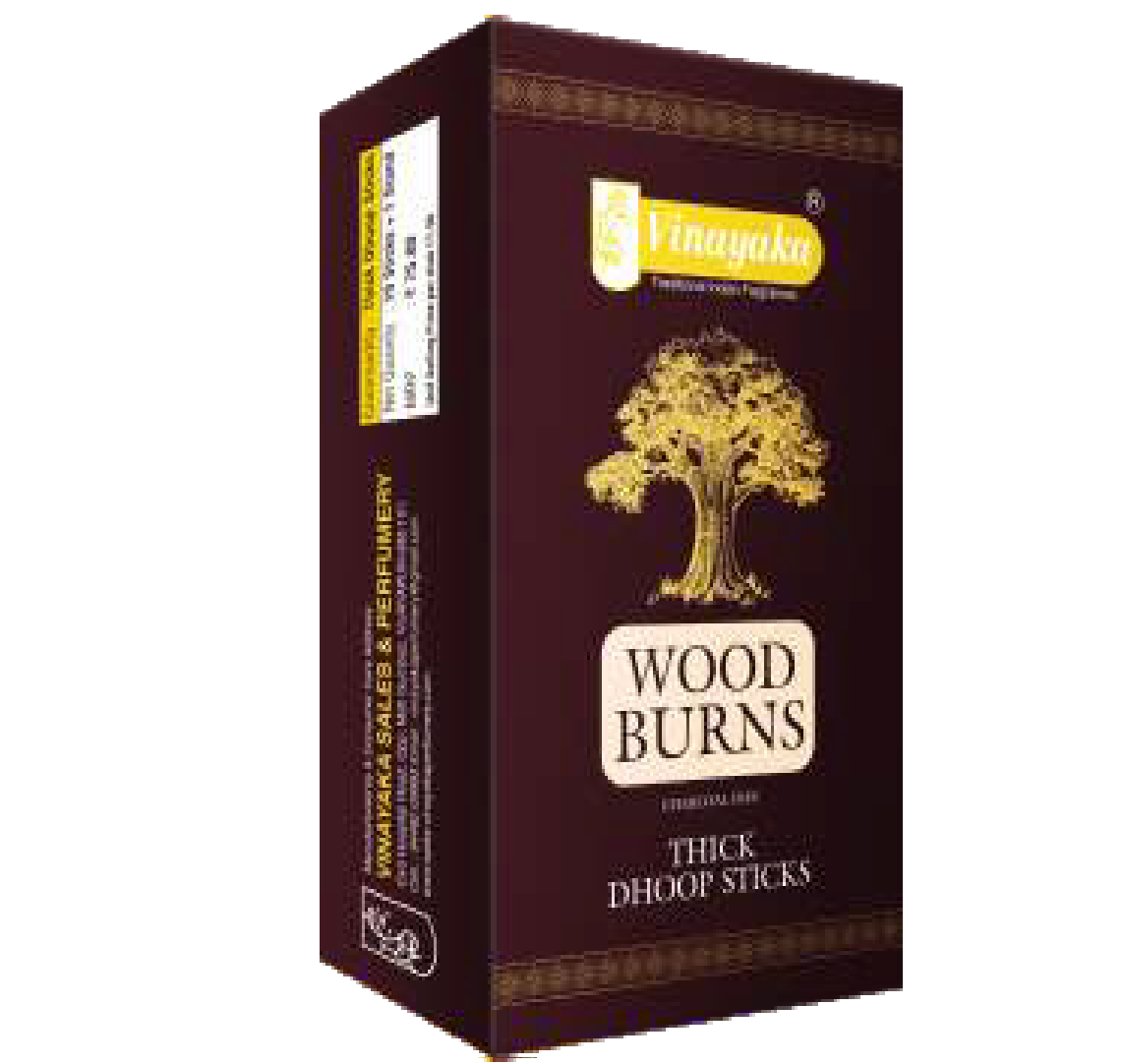 Wood Burns Premium Thick Dhoop Sticks by Vinayaka