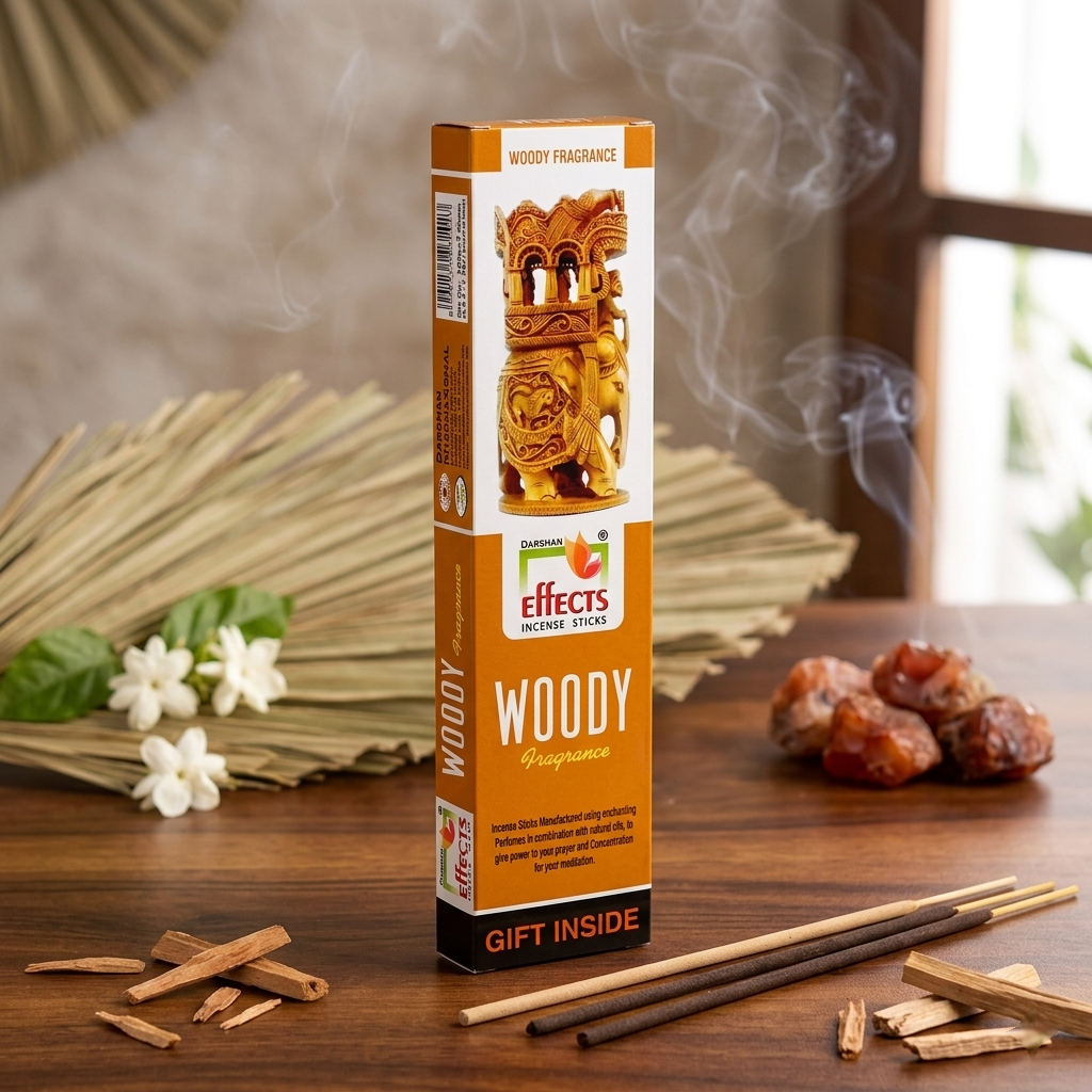 Woody -  Effects Incense sticks by Darshan incense