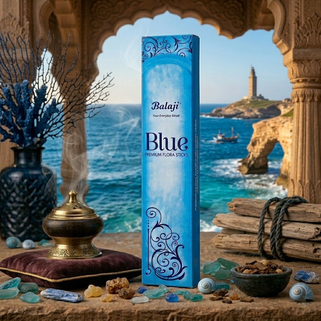 Blue - Premium flora incense sticks by Balaji Agarbatti