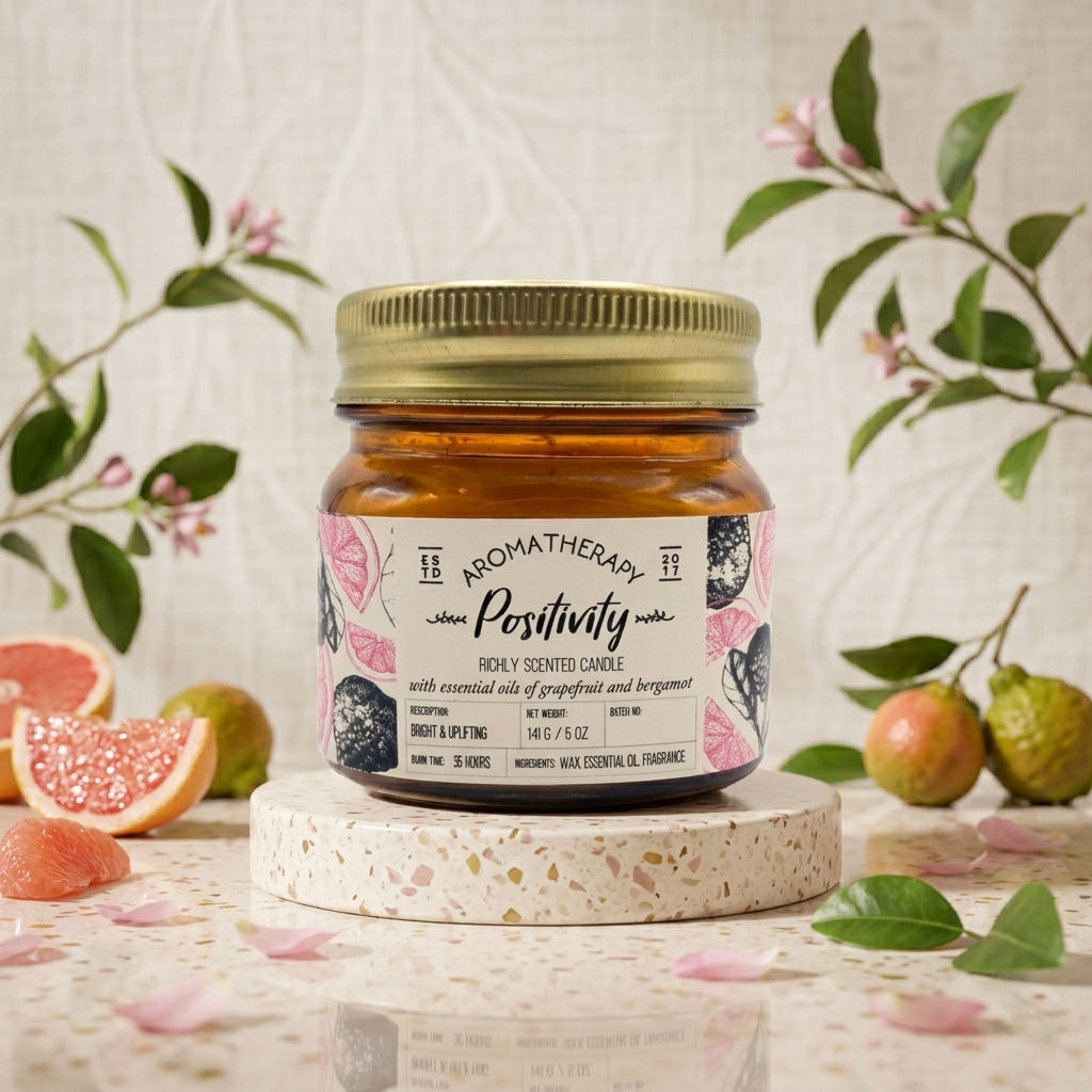 Positivity - Aromatherapy Candle Jars from Veda & Co