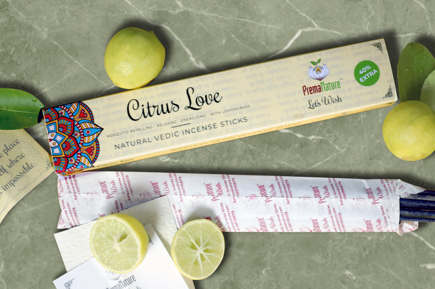 Citrus Love - Incense sticks by PremaNature