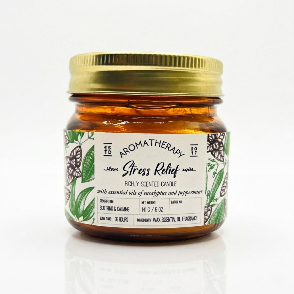 Stress relief - Aromatherapy Candle Jars from Veda & Co