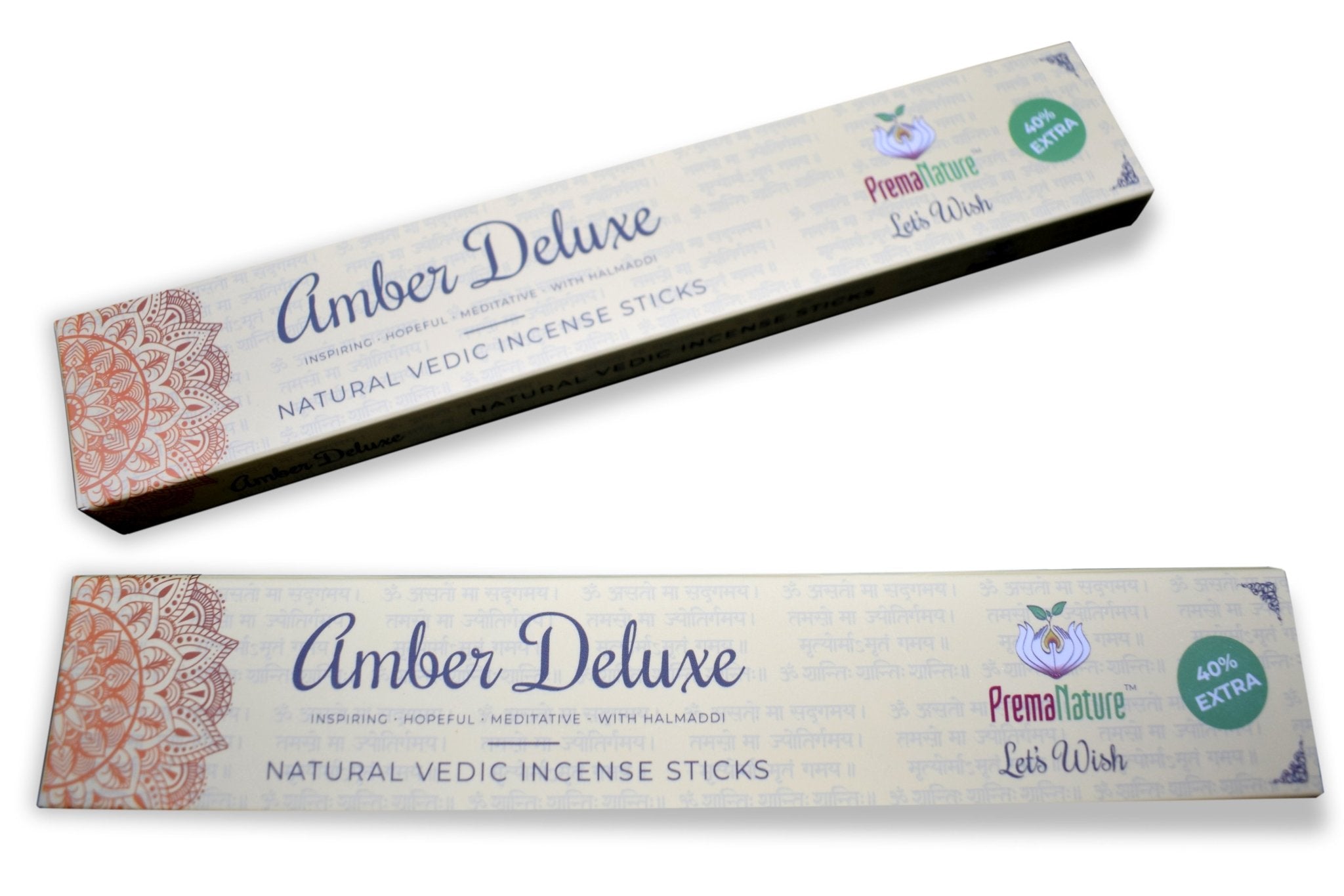 Amber deluxe - Incense sticks by Prema Nature - scentingsecrets