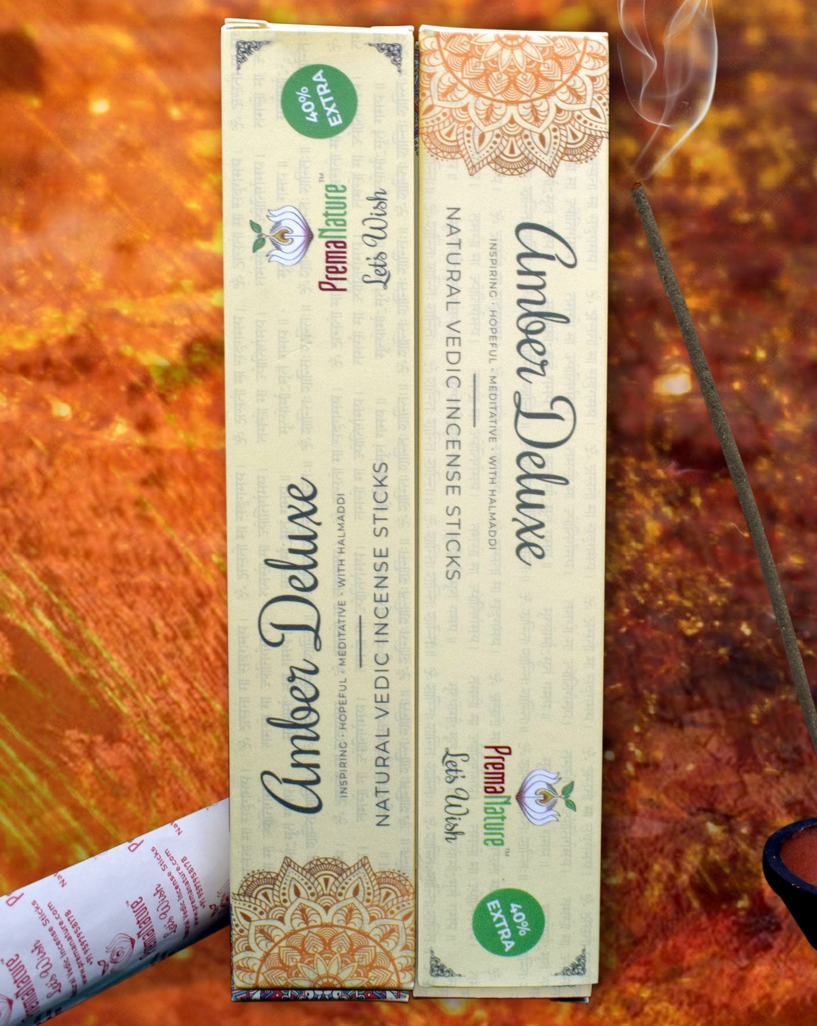 Amber deluxe - Incense sticks by Prema Nature - scentingsecrets