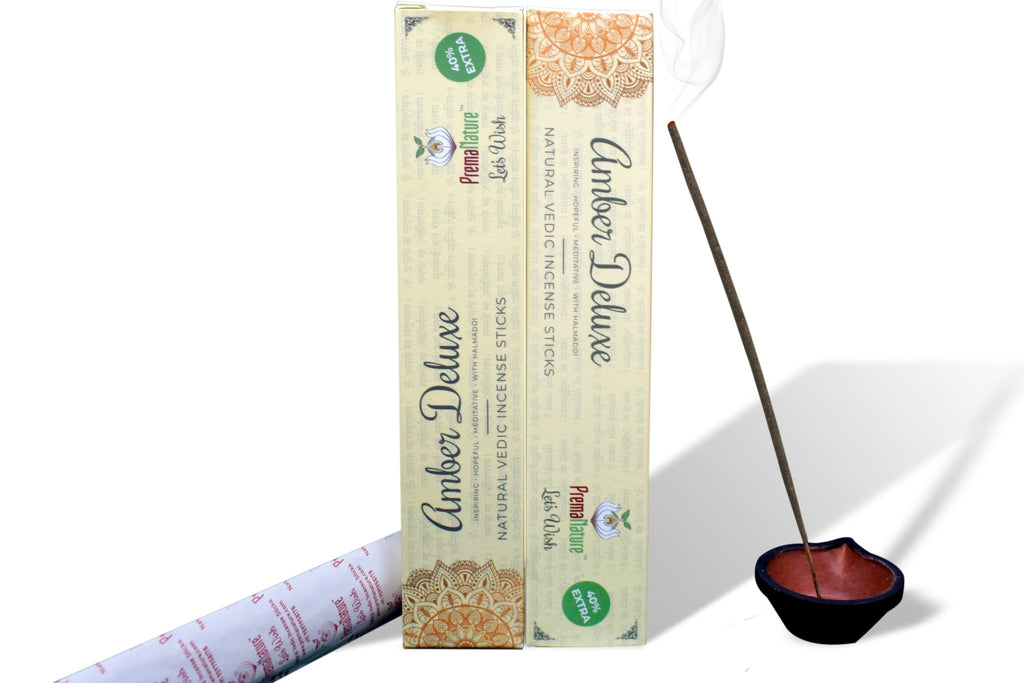 Amber deluxe - Incense sticks by Prema Nature - scentingsecrets