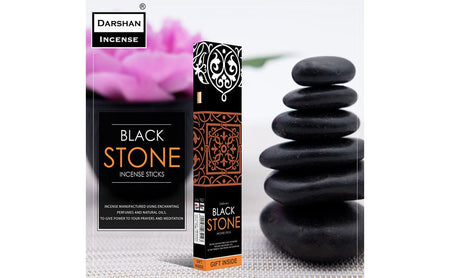 Black Stone Incense sticks by Darshan incense - scentingsecrets