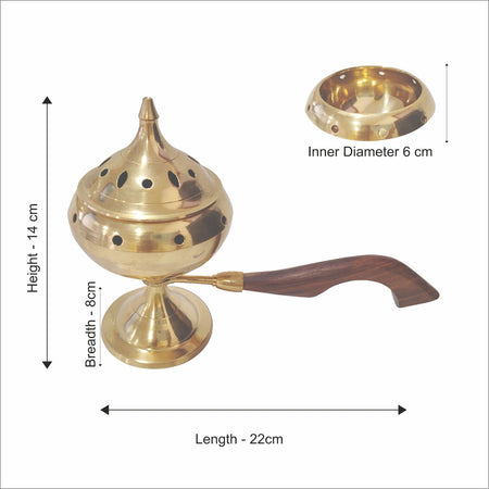 Brass incense holder - Medium - scentingsecrets