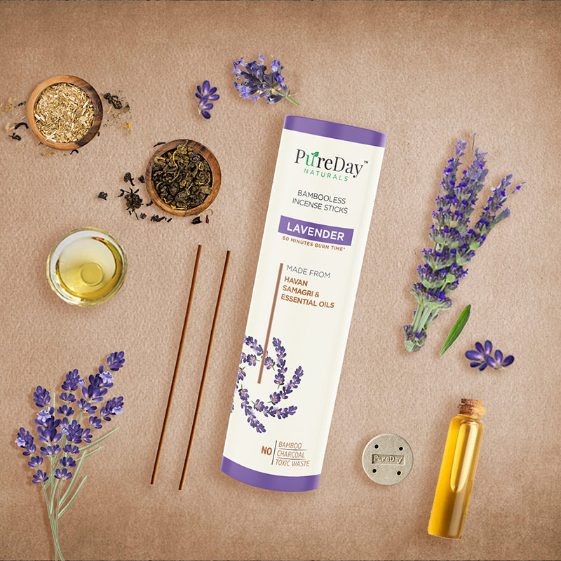 Lavender - Bambooless Incense Sticks from PureDay