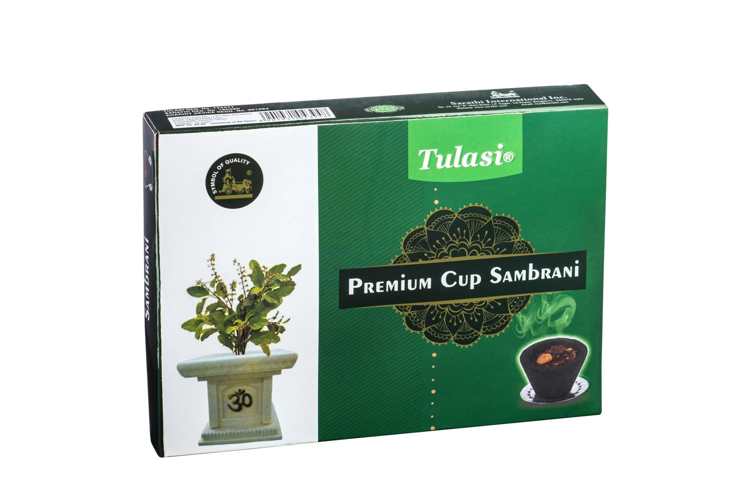 Premium Cup Sambrani - by Tulasi - scentingsecrets